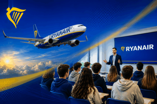 Ryanair jóvenes aviación Itali